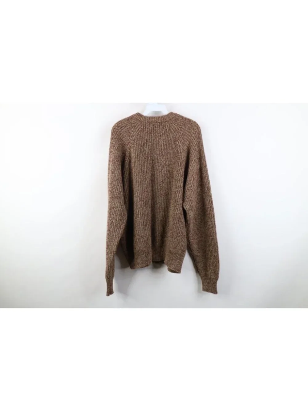 Vintage 90s Streetwear Mens Size XL Blank Chunky Ribbed Knit Crewneck Sweater